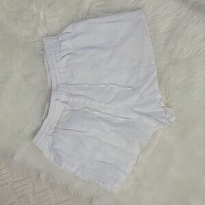 L*Space - 100% Linen Rio Shorts - White